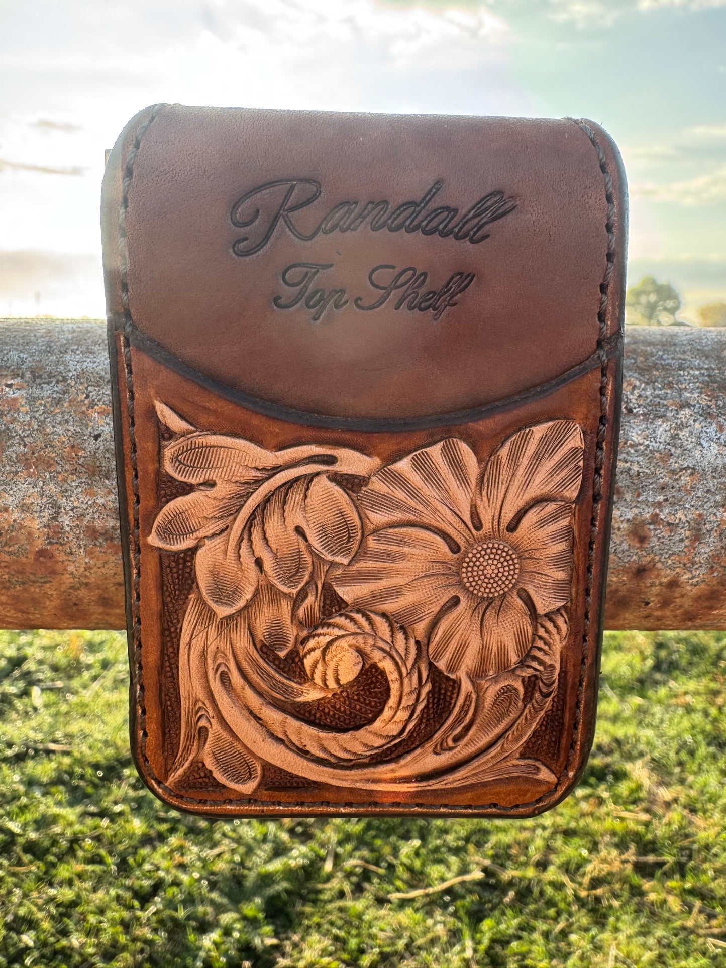 Golden Brown Magnetic Money Clip