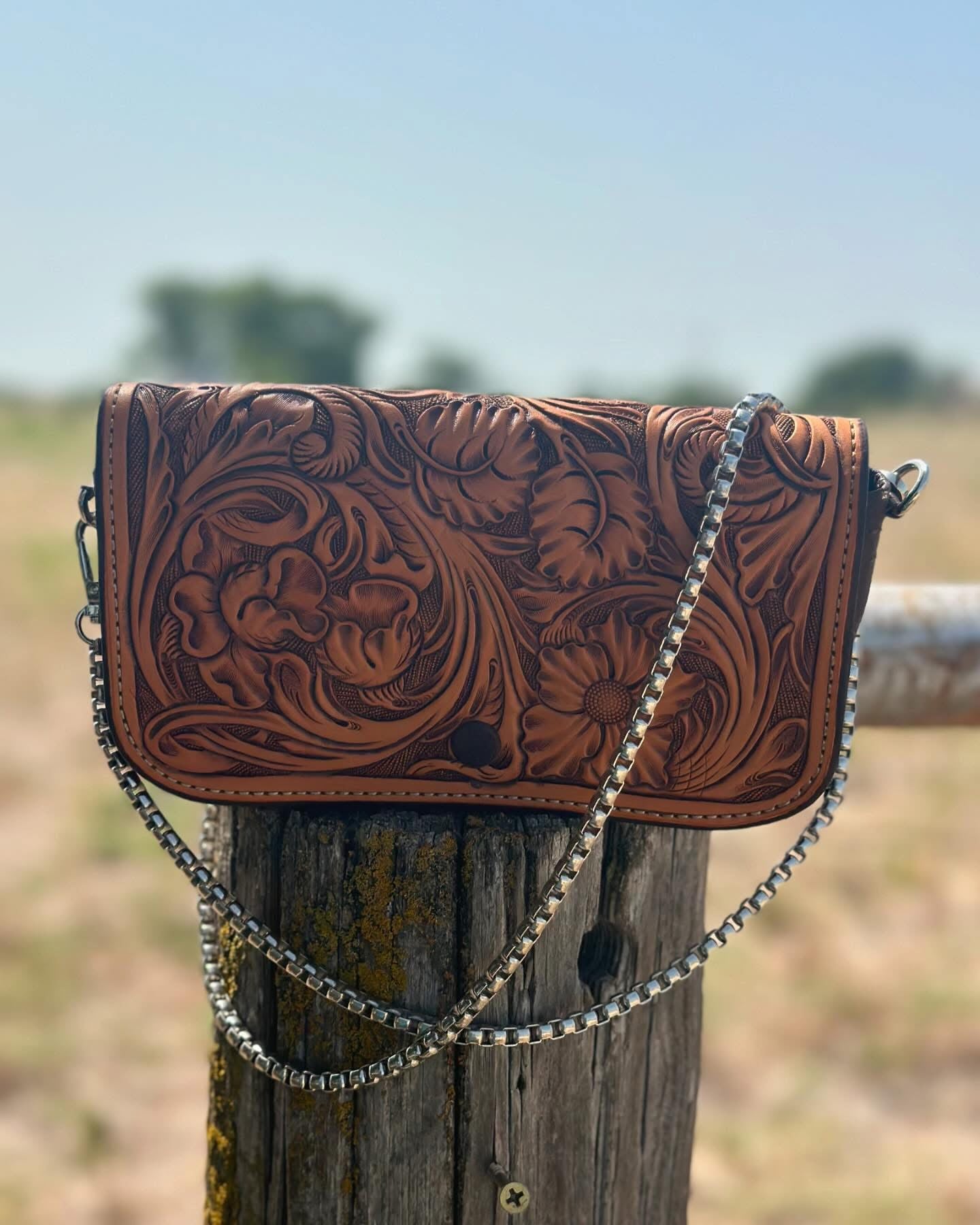 Tooled Clutch Purse