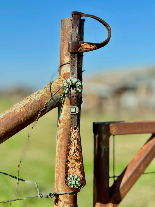 Tooled Slide Ear Headstall