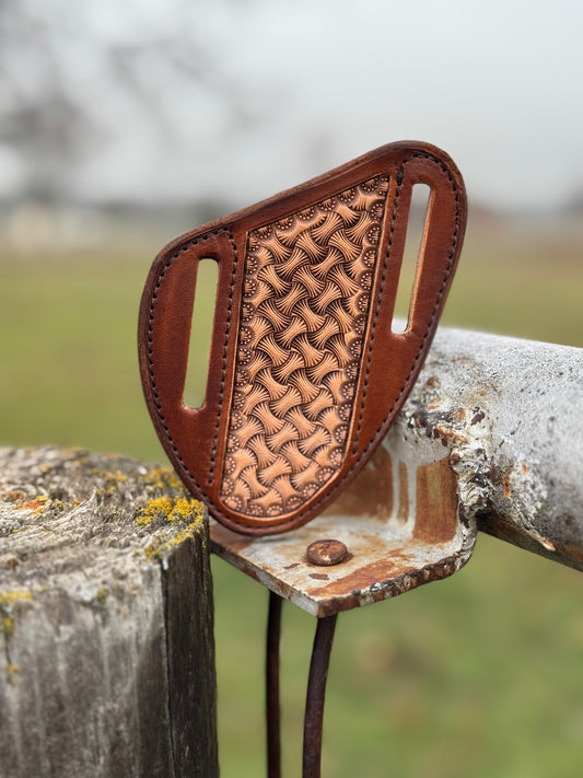 Basket Stamp Sheath/Golden Brown Border
