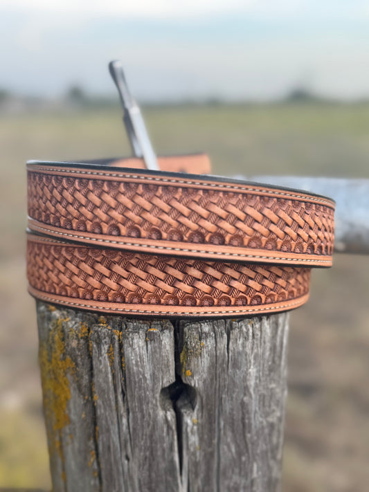 Traditional Basket stamp/ Sheridan brown