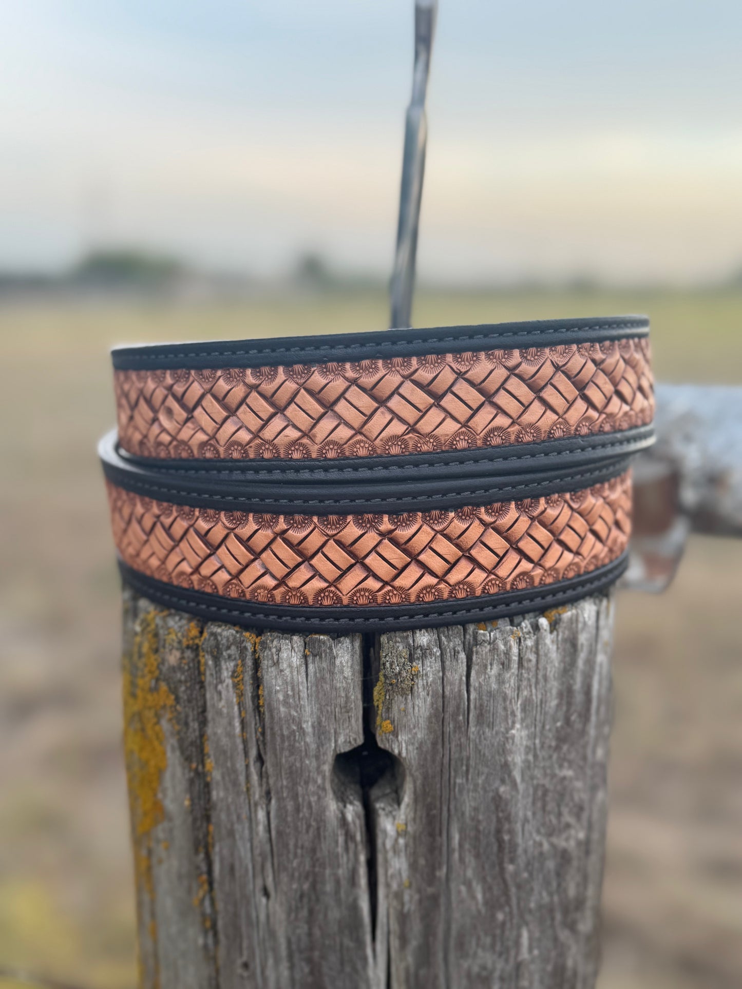 Quilted basket stamp/Black border