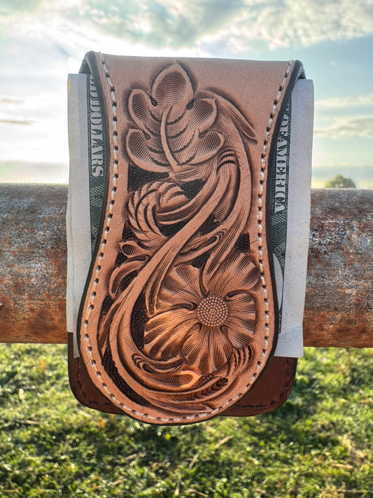 Magnetic money clip wallet