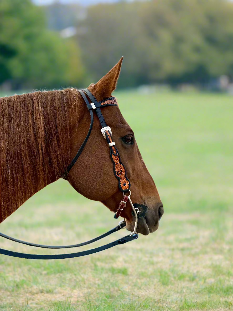 Tooled Browband Headstall