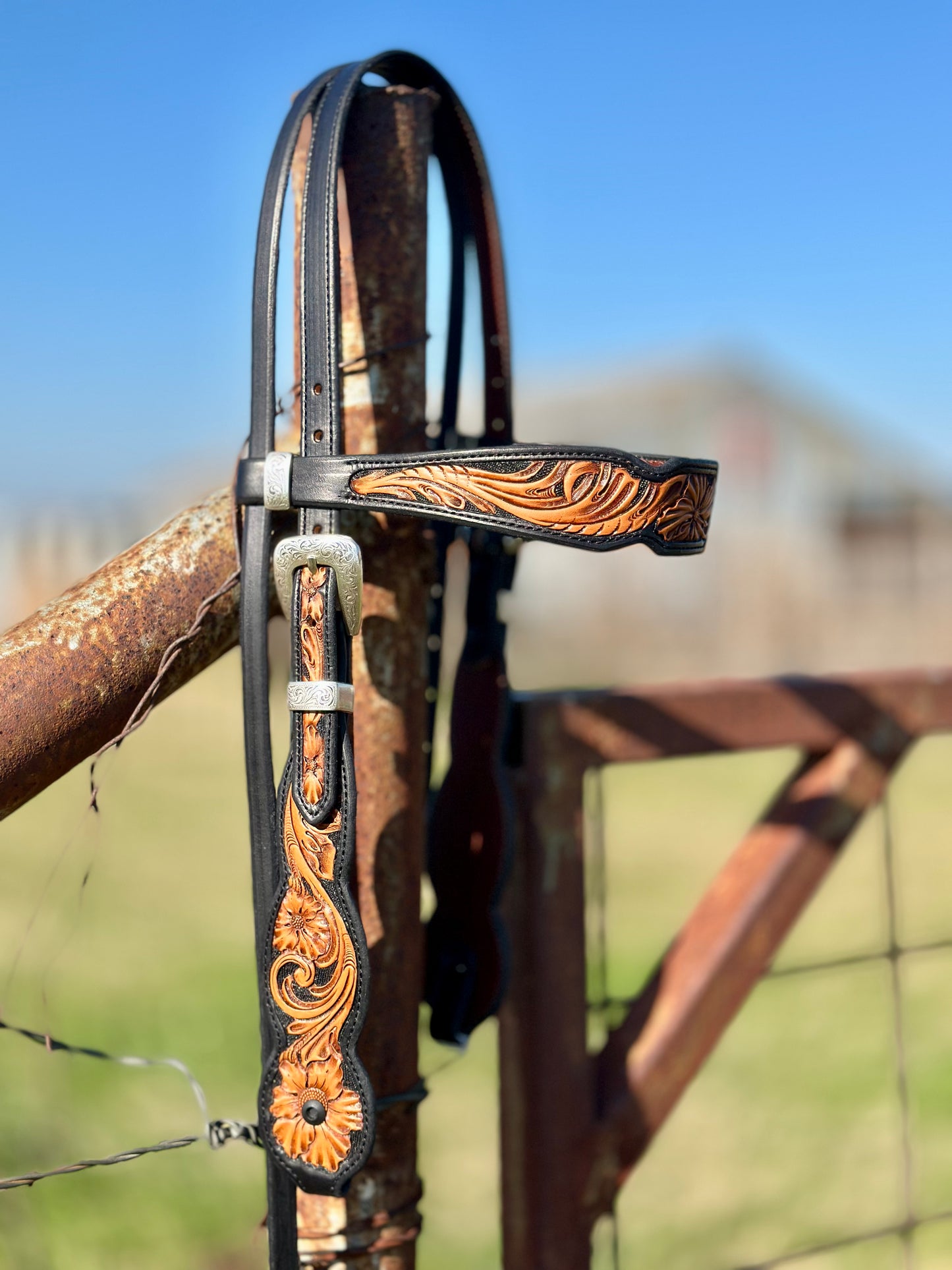 Tooled Browband Headstall